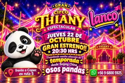 Gran Circo Tihany Espectacular – ¡La Magia del Circo Llega a Lanco! - Circo